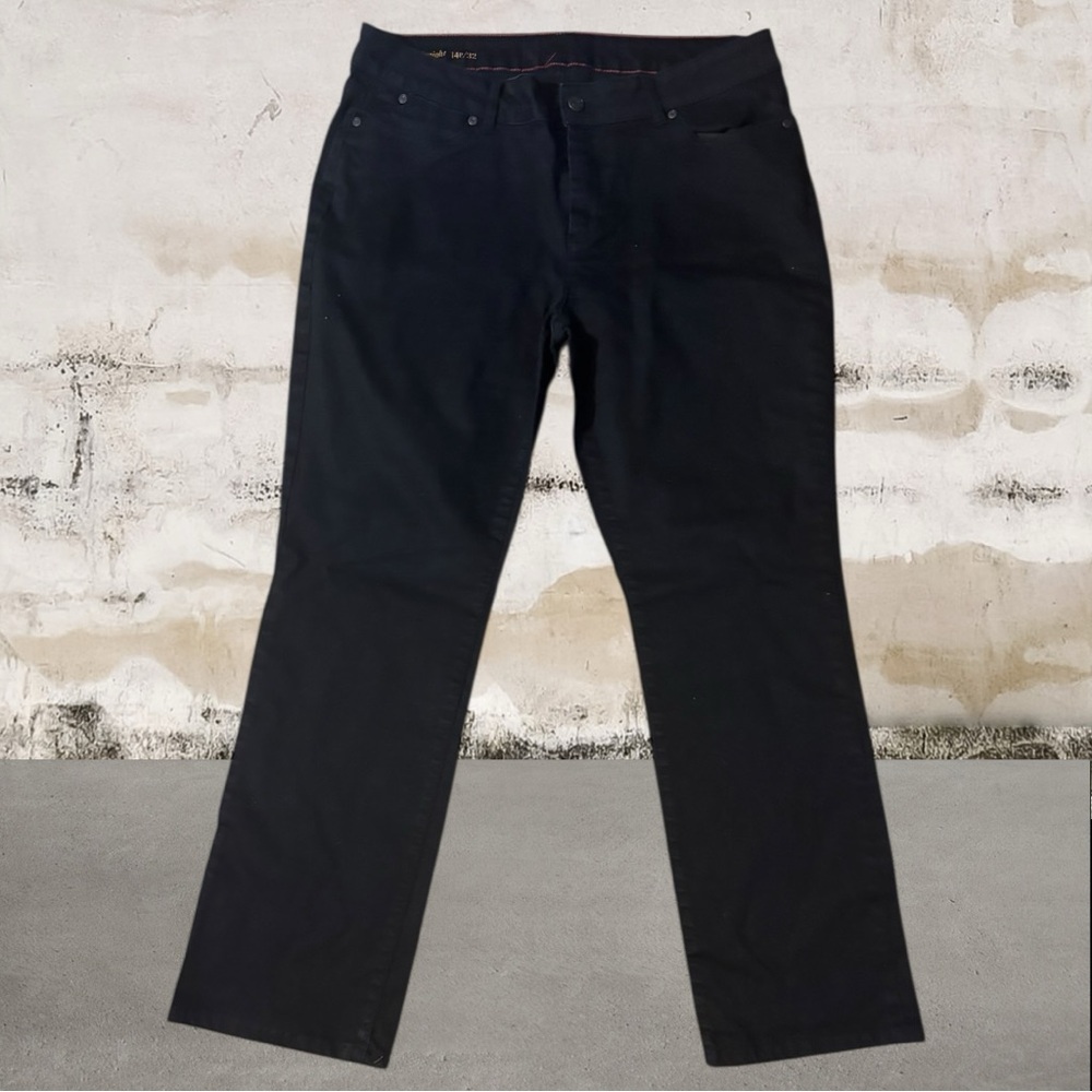 Talbots Signature Dark Denim Straight Jeans Size 14 Petite